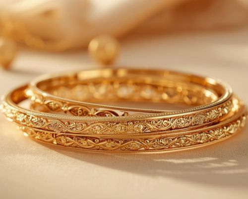 Gold Bangle Set